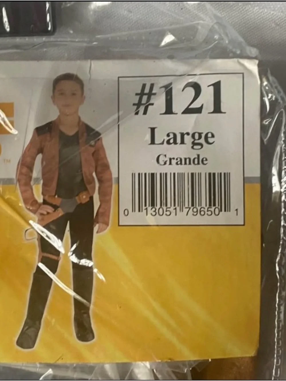 Halloween Disney Deluxe Han Sol Costume 4pc Boy’s Size Large 12-14